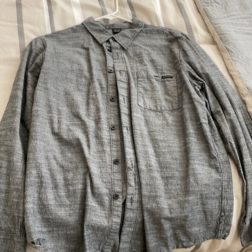 Oakley Heather Gray long sleeve button down.